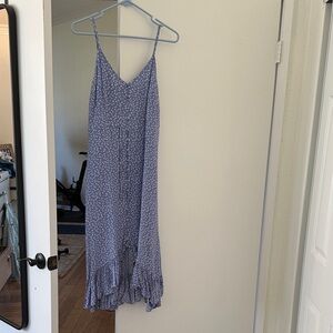 Rails Blue and White High Low Dress